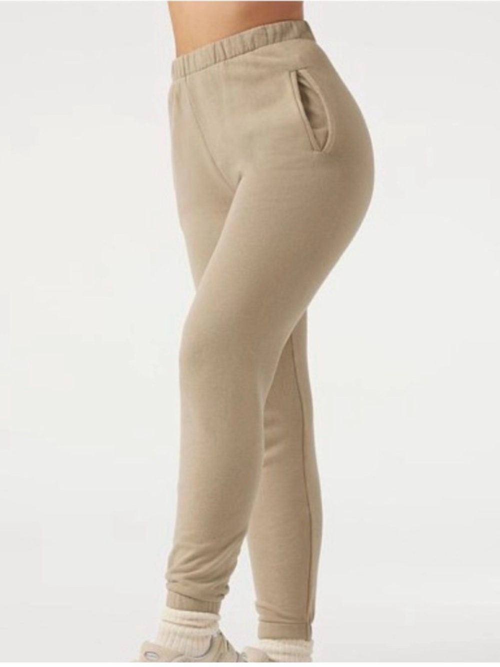 Joah Brown Empire Jogger In Tan Brown